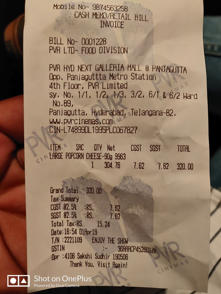 chesantu's tweet photo. @_PVRCinemas Hello PVR how #disgusting service you're giving people'  Now We ordered 🍿 Popcorn combo which cost 530/- rupees but your crew gave us already used #Pepsicups while they're serving us I have seen directly. #Captures #BereadyforCONSUMERCASE
Then I have cancelled combo https://t.co/WQxMTDMr8O