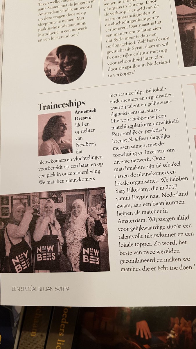 WelkomZaanstad's tweet photo. Vandaag ligt het mei-nummer van @JANmagazineNL in de winkel, met  een special over 150 inspirerende NLers die zich inzetten voor een ander 😍
Met maar liefst 3 initiatieven uit @GemZaanstad! 
De Sluis, 
Rock the kasbah 
@New_Bees

Wij gloeien van trots! ❤❤❤ https://t.co/6XUyeoMlHU