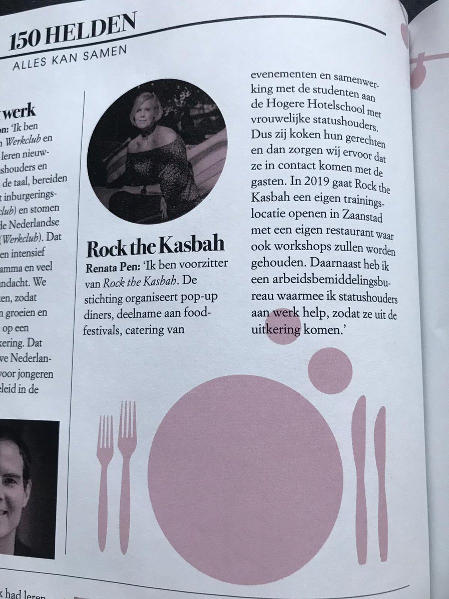 WelkomZaanstad's tweet photo. Vandaag ligt het mei-nummer van @JANmagazineNL in de winkel, met  een special over 150 inspirerende NLers die zich inzetten voor een ander 😍
Met maar liefst 3 initiatieven uit @GemZaanstad! 
De Sluis, 
Rock the kasbah 
@New_Bees

Wij gloeien van trots! ❤❤❤ https://t.co/6XUyeoMlHU