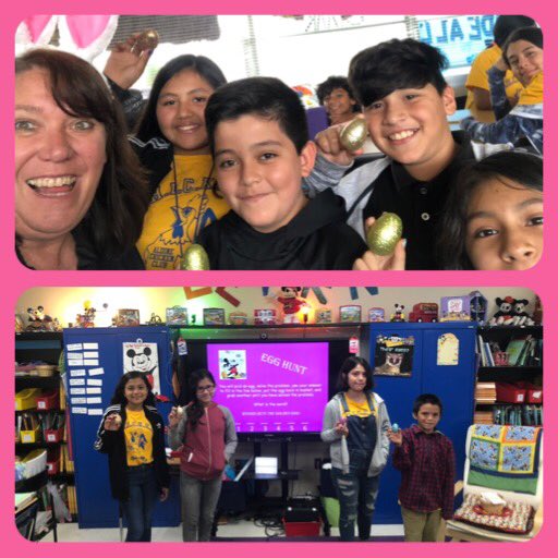 KariDierks's tweet image. Science fun ALL day in the Magic Kingdom @smithacad Edible art with living/living interaction, low TEKS Easter 🧺 egg hunt w/golden egg 🥚 winners, and watched Charlotte’s Web 🕷 while looking for science connections. 🐣 🐰 #easterfunlearningfun #5thgrademagic #HappyEaster