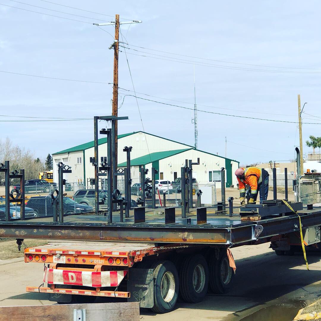 MascoSteel's tweet photo. It’s a great Thursday before the Long Weekend when you get to ship another completed project to our customer! #yegwelding #yegfabrication #welding https://t.co/8oLIH4Z2pS