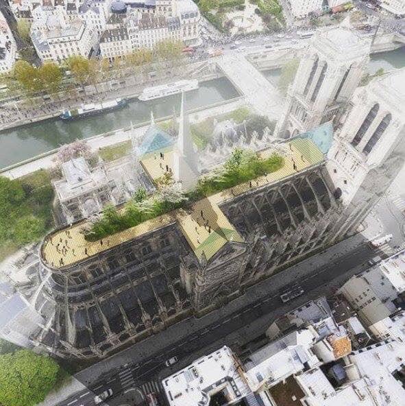Pourquoi reconstruire #notredame à l’identique ?

La 🌎 est en danger et il faut évoluer avec pourquoi pas un toit terrasse végétalisé. Des arbres, des buissons, des plantes...un beau symbole pour les #abeilles et la #planète. 

RT pour une #CathedraleNotreDamedeParis verte