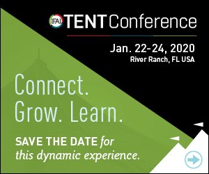 Save the Date for Tent Conference 2020! Join us, Jan. 22-24, in River Ranch, FL for this biennial event!

Learn more: IFAI.com/TentConference

#TentConference #tentrental #eventrental #partytent #IFAI #TRD