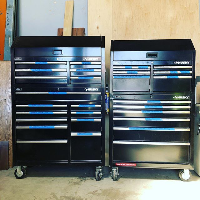 FOR SALE.  Bay Area peeps get organized!  Tons of storage for all you tools and hardware. $500 for both or $300 each.  #huskytools #shoporganization bit.ly/2UJ8i4K
