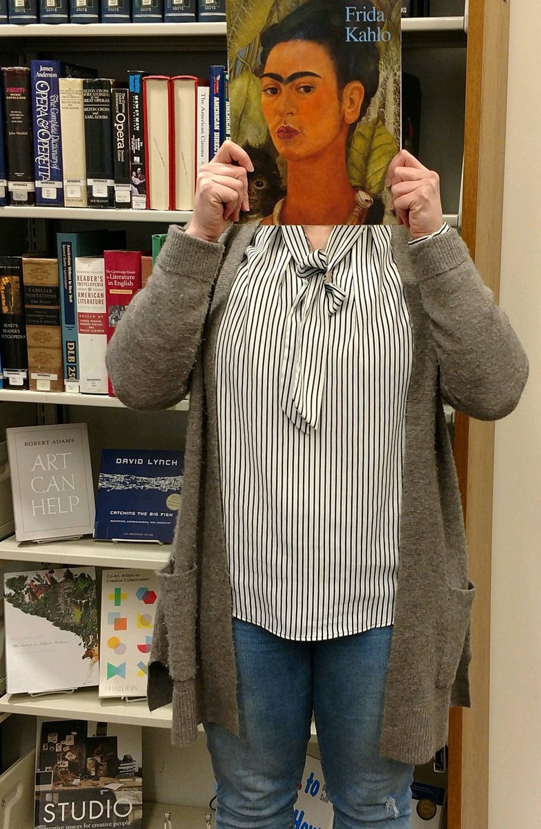 PrattMunson's tweet photo. #PrattMWP students showed us their #bookfaces during #nationallibraryweek.
Who had the better bookface? https://t.co/FUEgRcqKfq
