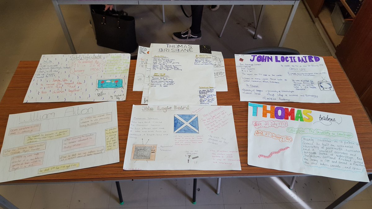 LoudounScience's tweet photo. S2 have been Working hard on a series of IDL tasks this week. Well done 2T (Mrs Dodds) in producing some fabulous presentations today on Famous Scottish Scientists &amp; their Inventions. Excellent teamwork and peer support on show. Well done! 👏 https://t.co/0klZyj4zvJ