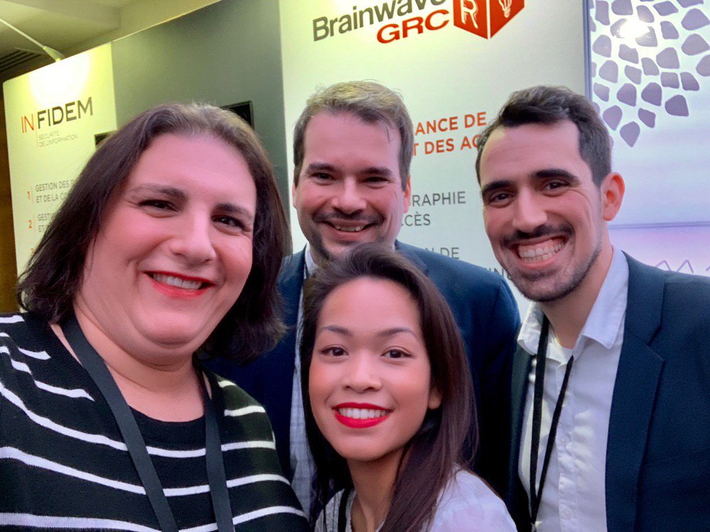 In_Fidem's tweet photo. Ravis d'avoir participé hier au Colloque RSI 2019 de l'@ASIMMQC au côté de notre partenaire @Brainwave_GRC ! #RSI #RSI2019 #CyberSecurity #Cybersecurite #IT #ITSecurity #InFidem #Protegeonsnosdonnees https://t.co/f0FIInAWvs