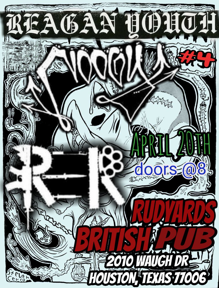 punxxxsuc's tweet photo. Tonight we start our Texas run with @ReaganYouthNYC come out and party with us Texas #Reaganyouth #noogy #txpunk #upthepunx #punksnotdead https://t.co/p0zgWfqPF4