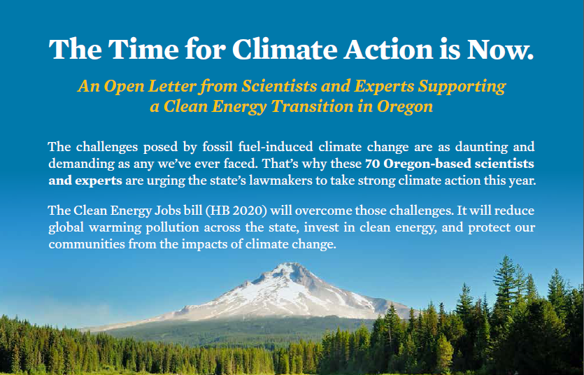 run_renewables's tweet photo. RT+@UCSUSA: @oeconline A1. 70 Oregon-based #scientists and experts agree: #Oregonians are facing #climate impacts today and state legislators need to #ActOnClimate and push for a clean #energy transition. Read their letter open letter. #ORLeg #HB2020Chat https://t.co/OIYuf07udL https://t.co/FxQH0JPwEO