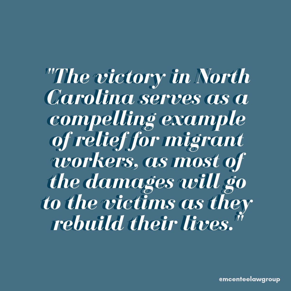 McEnteeLawGroup's tweet image. #ImmigrationOptions #McEnteeLawGroup
➖
If you, or someone you know, is a foreign national who has experienced exploitation by a U.S. employer, there may also be an immigration option - the T visa. Learn More:
mcenteelaw.com/blog/2019/4/16…
