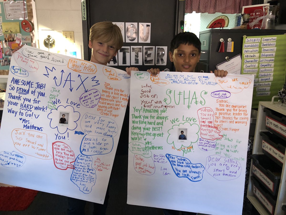 2love2teach's tweet photo. VIPs for the week! So VERY proud of these learners!!! Much deserved! #austinlearns @AustinElem https://t.co/Zet0Q5sAUN