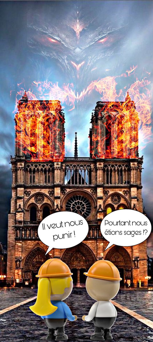 MediaOne_info's tweet photo. #Notre_Dame_De_Paris #Cathedrale #paris #feu #diable #Caricature #NotreDamedeParis #Eglise #dieu https://t.co/e3wGeX1Dr5