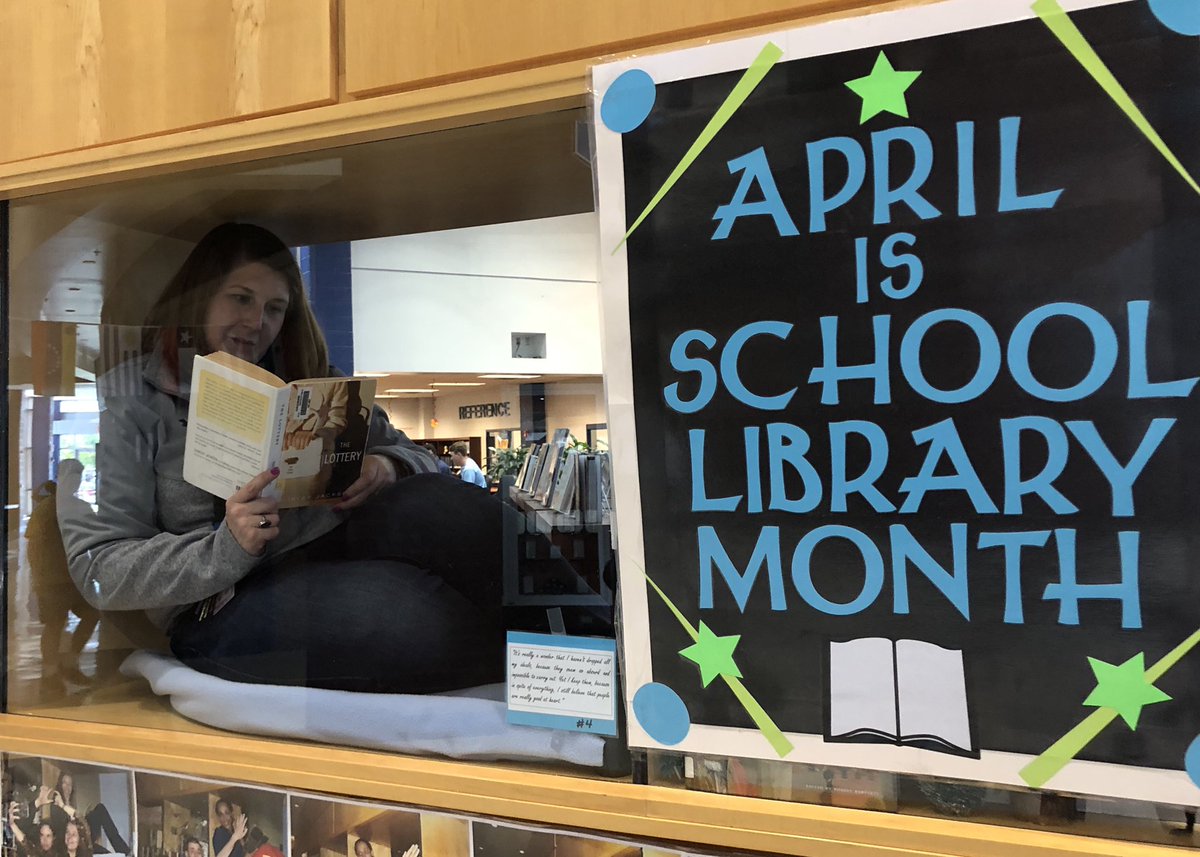 I like big books, and I can not lie. That’s one of the reasons I love libraries and librarians so much! Happy School Library Month to you all! #oneCCPS #WeAreCosby #readyall