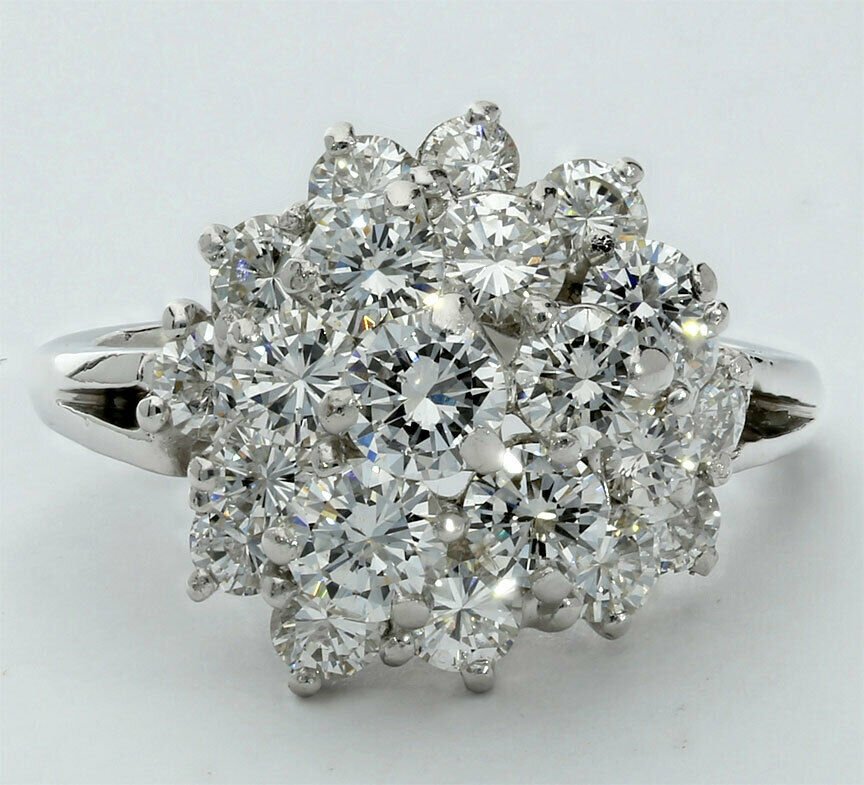 adinajewelers's tweet photo. So stunning! GVS2 Vintage Tiffany & Co. platinum and diamond cocktail ring (2.53CT) - offered at an unbelievable price. Why pay retail? #diamondring #cocktailring #diamondcocktailring #tiffanyring #diamondtiffanyring #vintagetiffany https://t.co/TO9ysgGUiC https://t.co/JEsRL9GXx9
