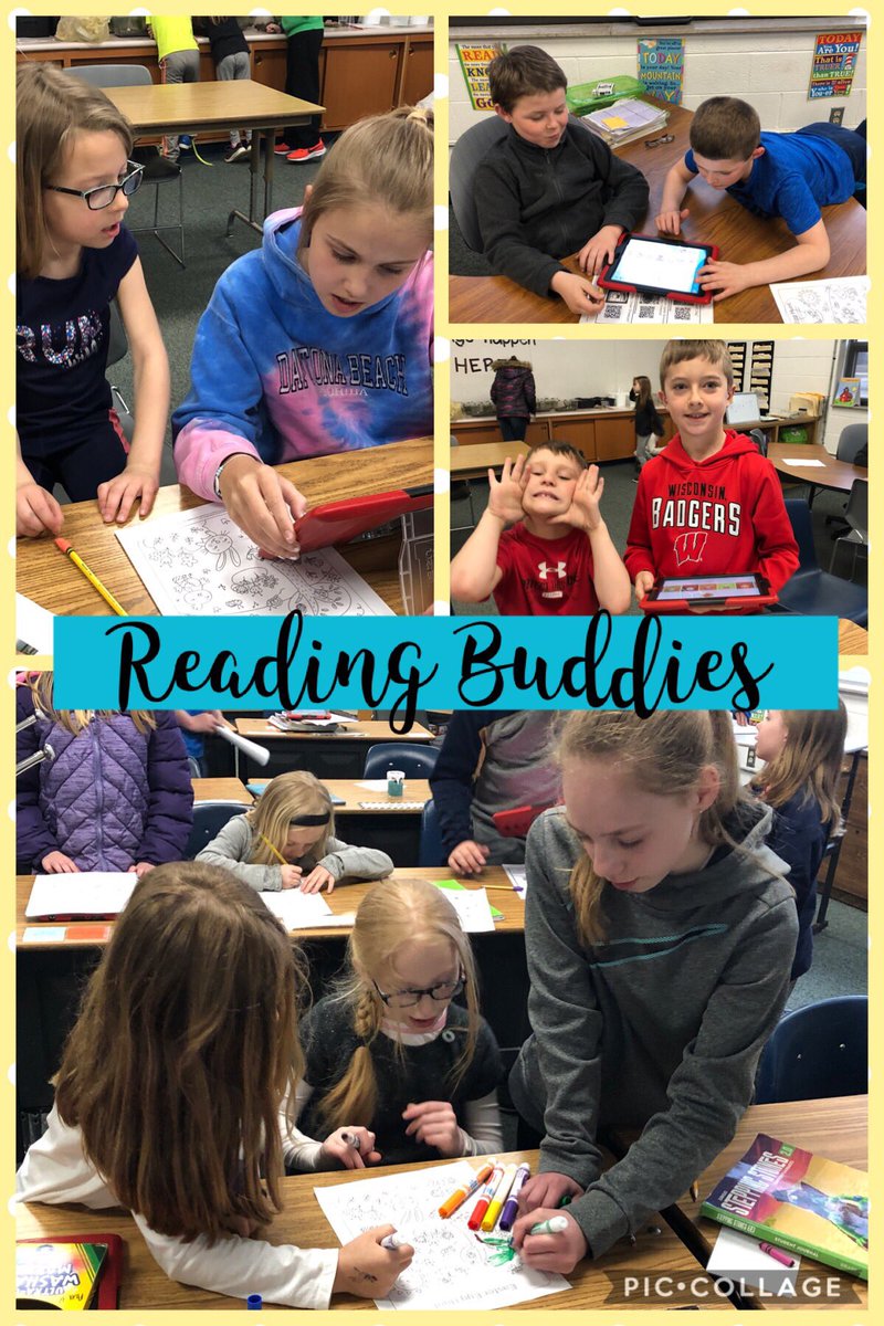 Building #raiderstrong relationships with our first grade reading buddies! <a href="/PCSD_LN/">Lannoye Elementary</a> <a href="/mcmahon1st/">Mrs. McMahon's Class</a>