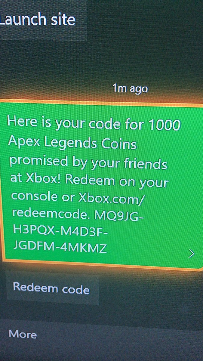 THETuckerr's tweet image. Free code for you fucks 
#Xbox #Xboxcodes #Apex #Free