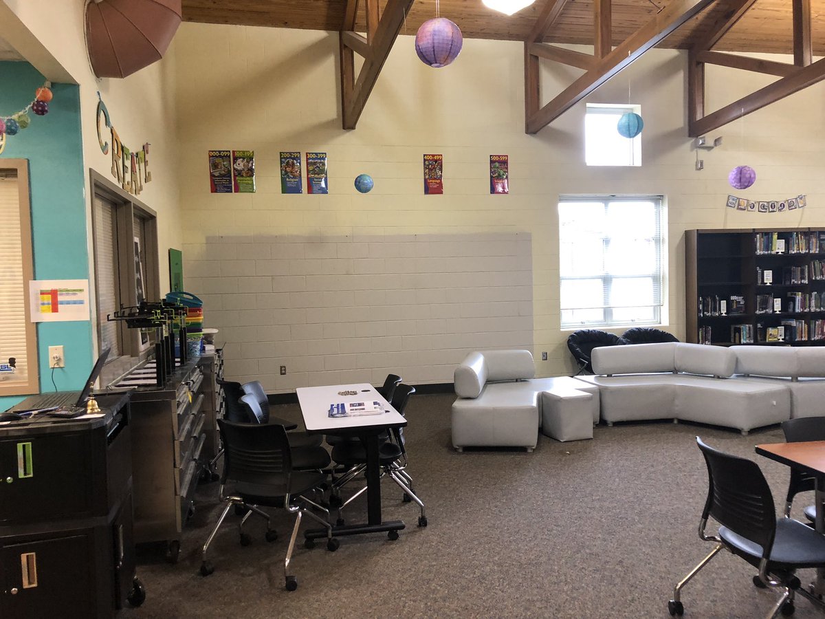 SheriBRealtor's tweet photo. Coming soon: #CollaborationStations to #WISLibrary @willardschools @WISWillard thanks to a couple of library visits, a little vision, and an awesome Principal! Thanks @4tomdavis! https://t.co/AUC1xcWwMR