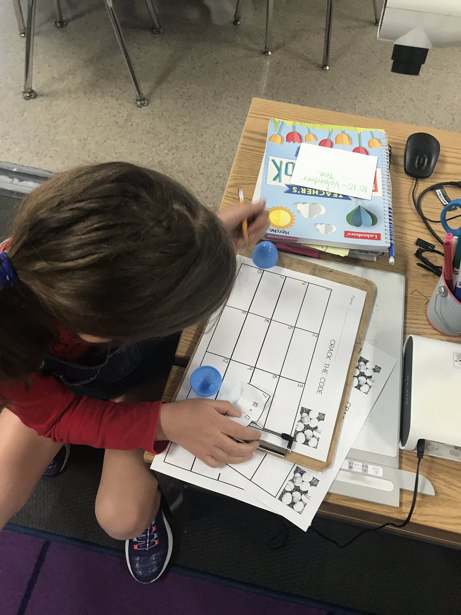 classofMsH's tweet photo. Today we went around the room searching for eggs with two digit addition problems #mathfunbeforebreak @GunpowderEl @BCPSMATH https://t.co/5Zj4CFYmBQ