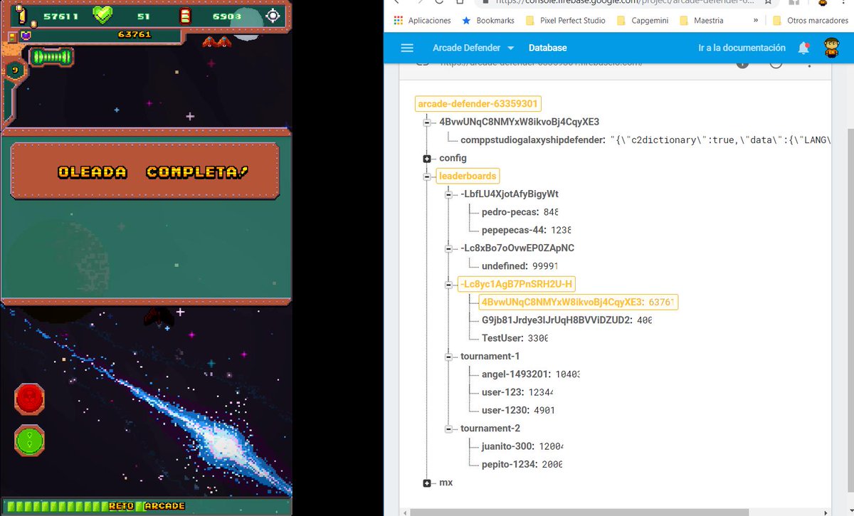 sotano42's tweet photo. whooho tweeting to few because too busy... Now #ArcadeDefender can host online leaderboards-based tournaments, thanks to #firebase
#indiedev #gamedev #pixelart #javascript #construct3 https://t.co/gWu2s1rui7