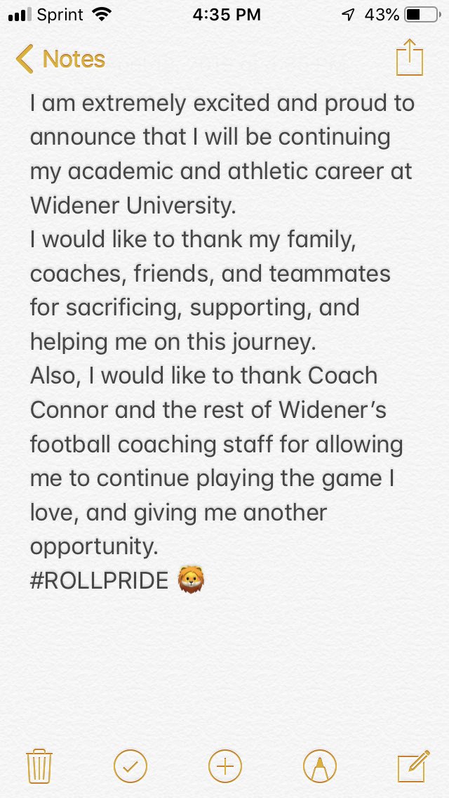 Jklein17_'s tweet photo. Can’t wait for this to become reality #RollPride @Coachdanconnor @Widener_FB https://t.co/SfPST7INTc