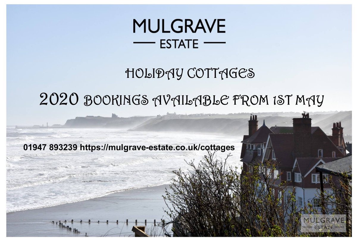 MulgraveE's tweet photo. Mulgrave Estate Holiday Cottages. Announce 2020 Bookings available from 1st May! https://t.co/t91debO4nO