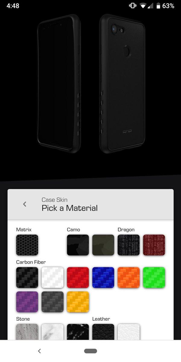 TheMiningWaffle's tweet photo. Hey @dbrand why is there not an option for the new Swarm skin on your grip case even though on the page it shows a picture of it? https://t.co/1iqVj5wJeQ