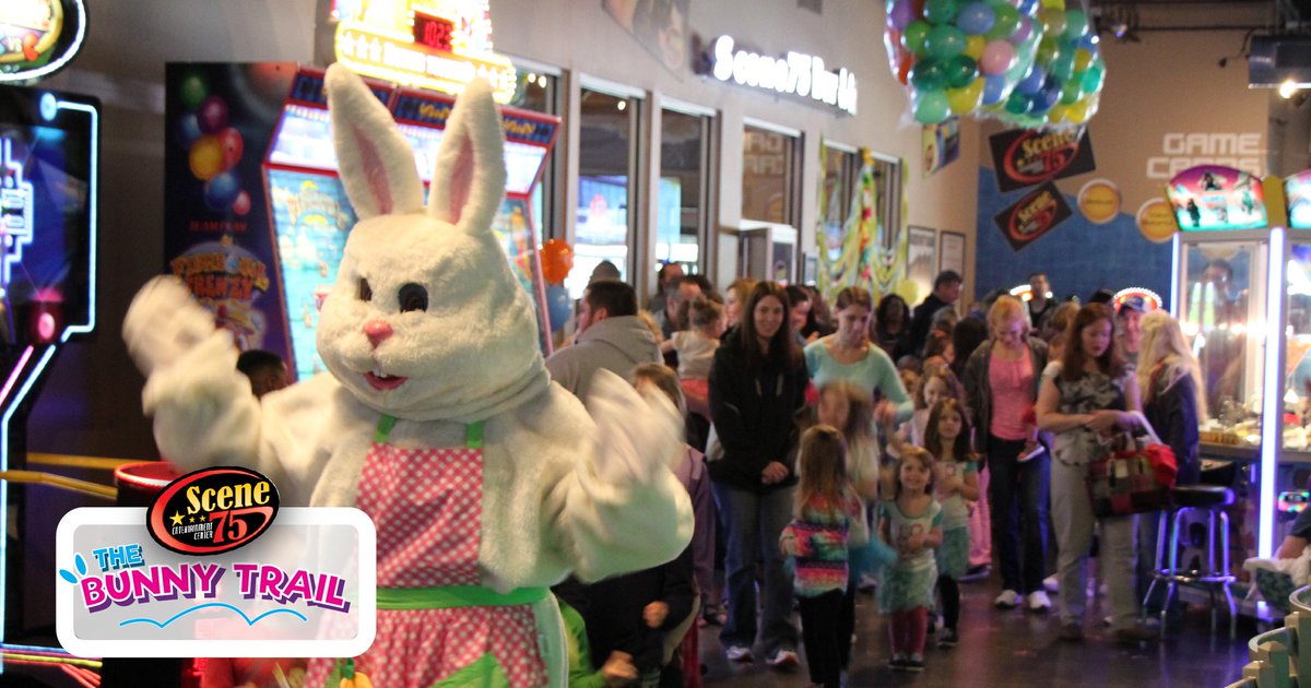 #TheBunnyTrail is TONIGHT from 6p-9p! Grab your basket and come collect some goodies at this FREE event! 🐰🐇🥚 

#Scene75 #Pittsburgh #Dayton #Cleveland #Cincinnati #Easter #Bunny #EasterBunny