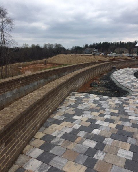 BaytreeLand's tweet photo. #workinprogress β οΈ We are performing all the pavers, brick work, bocce courts, cabanas, landscape, irrigation and lighting and site furnishings on this project in Charlotte, NC! Looking forward to the final product! #Landscape #Hardscapes #BaytreeLandscape https://t.co/ZEAdADEqlq