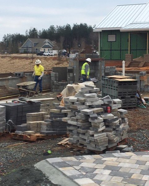 BaytreeLand's tweet photo. #workinprogress β οΈ We are performing all the pavers, brick work, bocce courts, cabanas, landscape, irrigation and lighting and site furnishings on this project in Charlotte, NC! Looking forward to the final product! #Landscape #Hardscapes #BaytreeLandscape https://t.co/ZEAdADEqlq