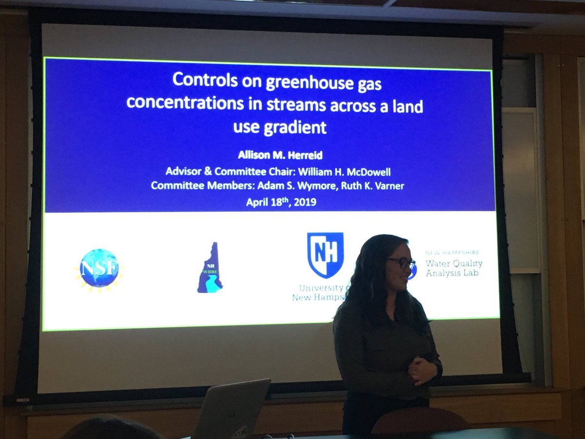 So proud of <a href="/Aquatic_Allison/">Dr. Allison Herreid</a> for defending her thesis! So proud of you! Excited that we are embarking on our PhD together! <a href="/UNH_GradSchool/">UNH Graduate School</a>