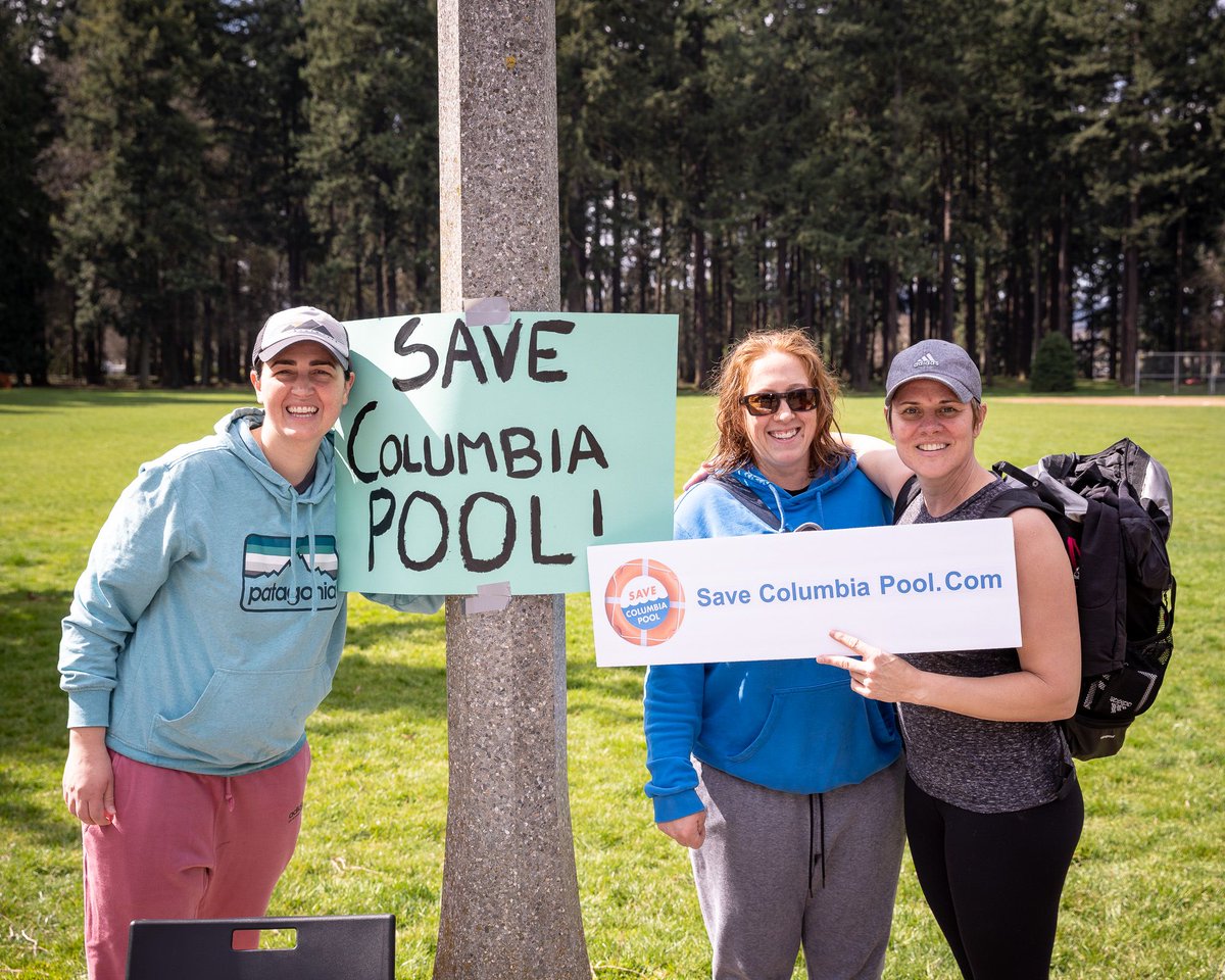 SaveColumbia's tweet photo. We love to see community members showing up to #SaveColumbiaPool! Tell the city to keep this vital resource open: https://t.co/6JqZW9ZVMS https://t.co/EQGH1fUAez