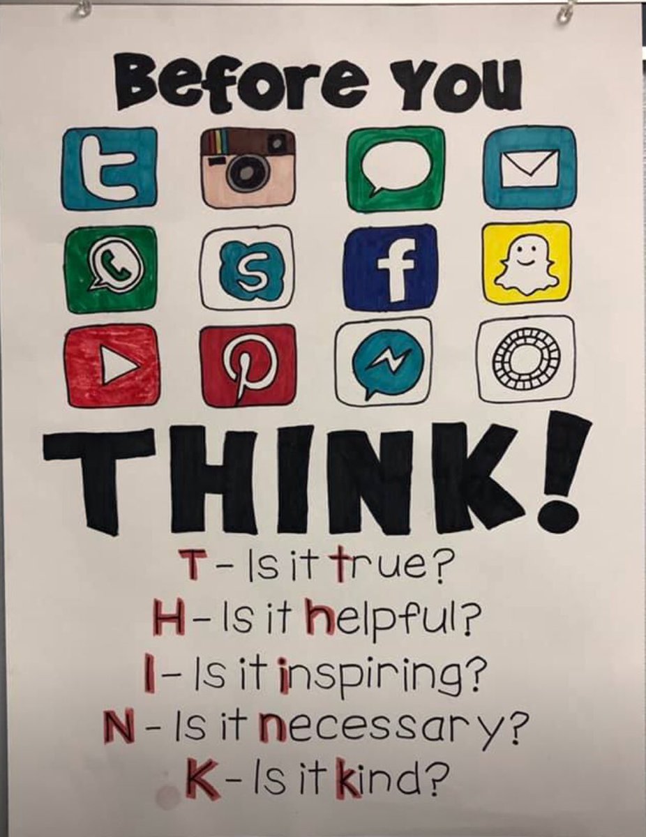 What you post today, impacts your tomorrow...THINK!