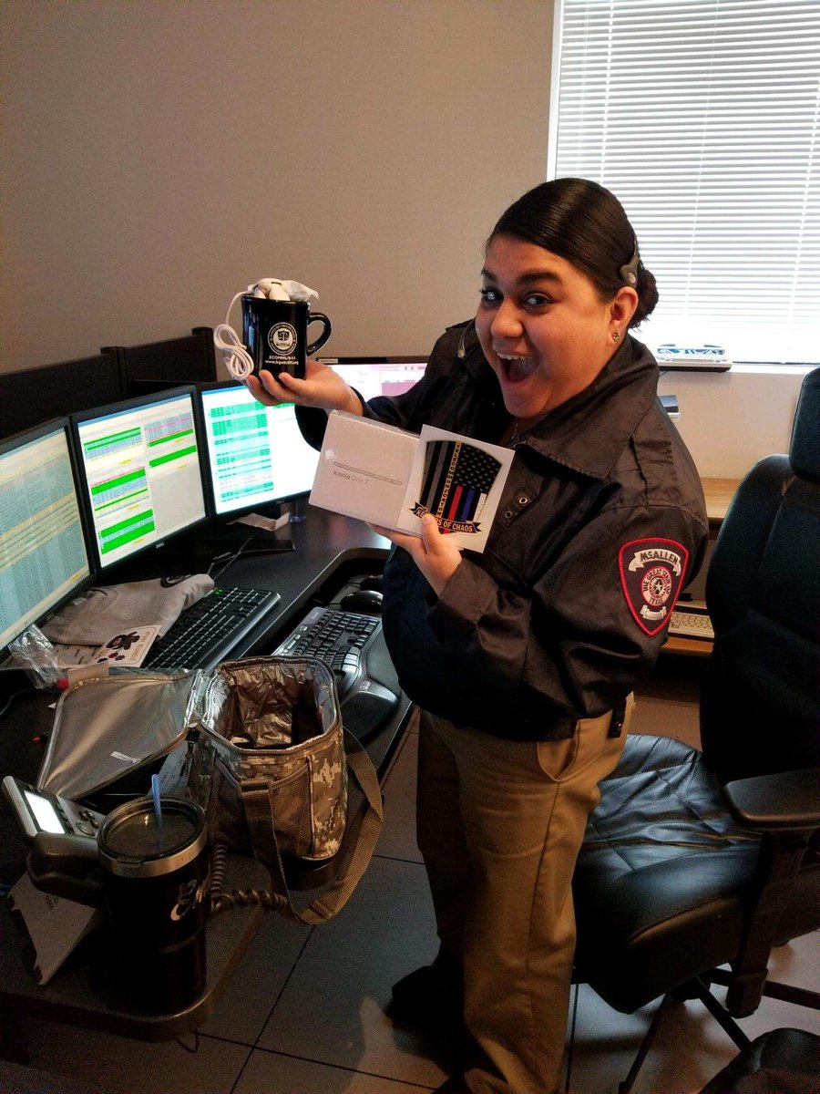 lrgvdc_ps's tweet photo. A little appreciation goes a long way. So glad we were able to tour the Rio Grande Valley PSAPs this week and bring smiles to our Telecommunicator Professionals. #911SAVES Act https://t.co/A1NWoLPDkg