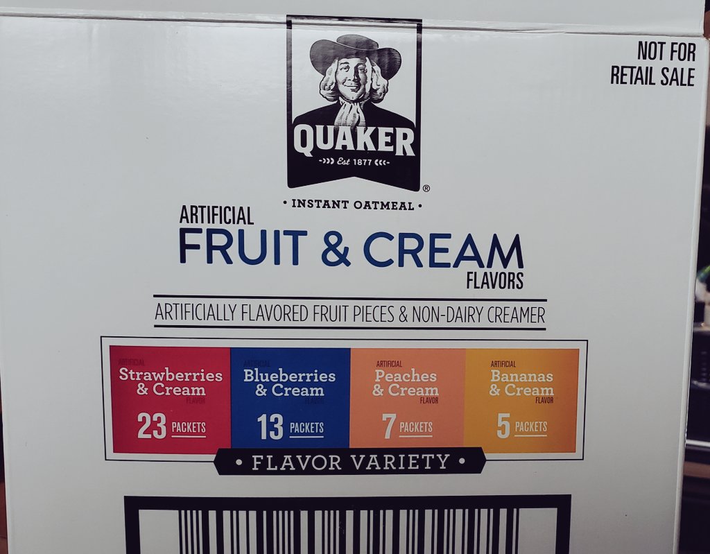 NatashaZHensel's tweet image. What the heck @Quaker the 'assorted' 48 pack box discriminates against peaches &amp;amp; bananas? That's not a variety, it's a tease! Simple math, 4 flavors, 48 pack, how about 12 each flavor??? 
#variety #teasers #morepeach #morebanana