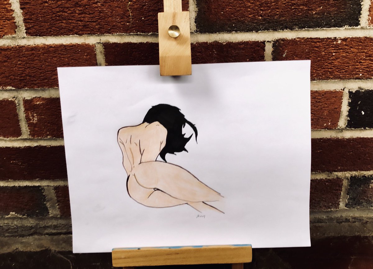 jfkartist's tweet photo. Thursday Morning, water color and color pencil, 2019. #eroticart #femalestudy #anatomy #nude #sexy #femaleartists #pussypower https://t.co/5I6qov1zal
