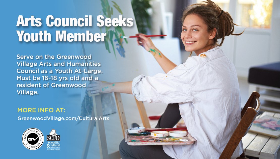 GreenwoodGov's tweet photo. Arts Council seeking new, youth member that loves the arts and lives in @greenwoodgov ... Apply today. #art #haveavoice #provideinput #programs https://t.co/NejNaT0dzo