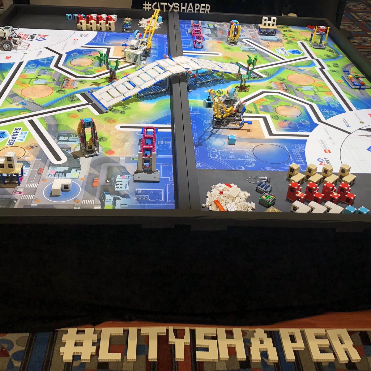 LEGOfoundation's tweet photo. Big reveal of next years @firstlegoleague challenge for the 2019/2020 Season. Next years theme is #CITYSHAPER. #BOOMTOWNBUILD #FIRSTChamp https://t.co/YBmZ2x0TAu