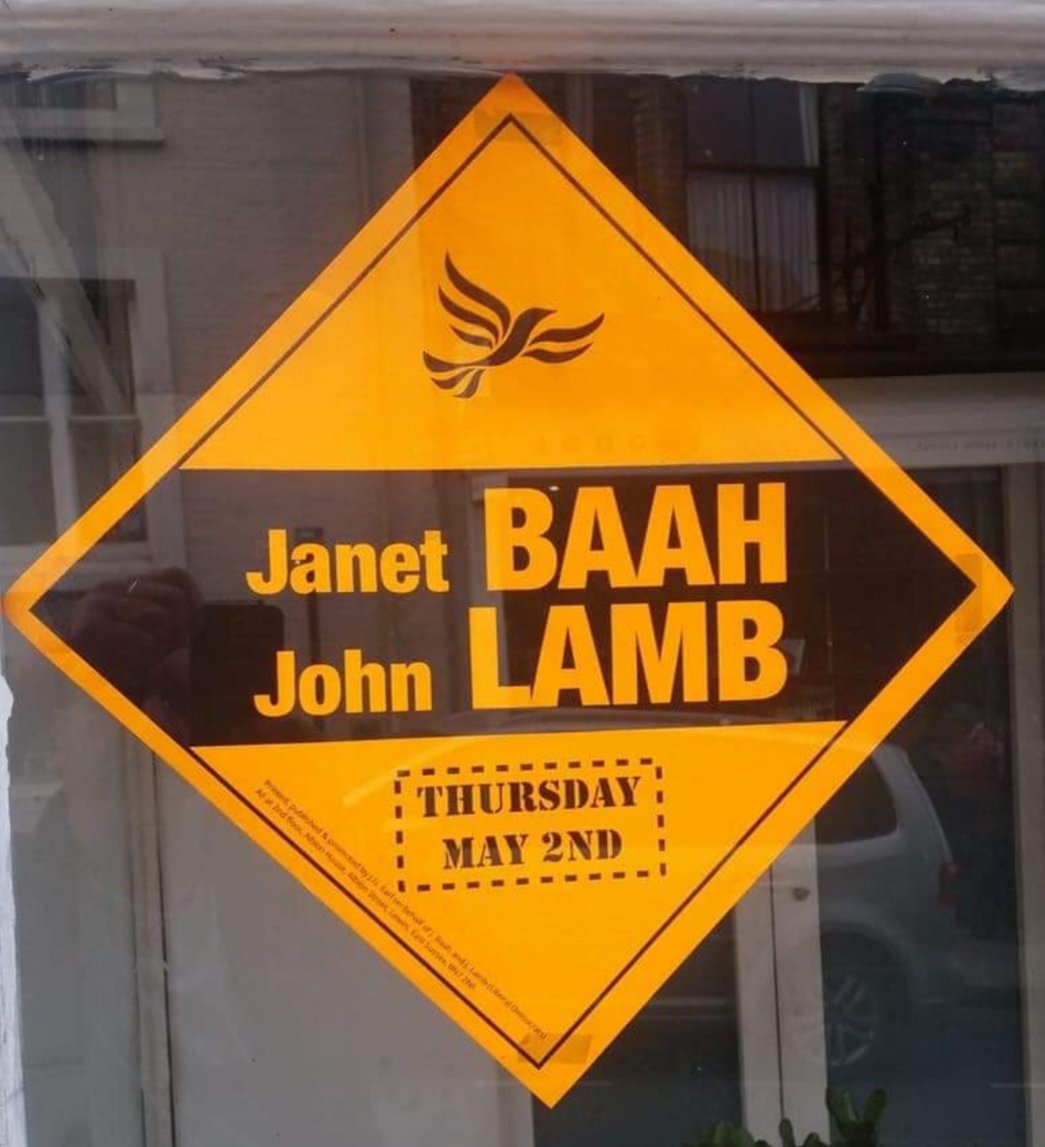 Best political team ever? #JanetAndJohn #BaahLamb #LibDems #Lewes