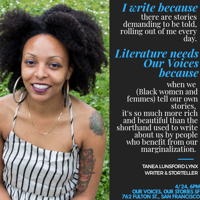 OVOSsf's tweet photo. WHY I WRITE: Check out what our guests @devislaskar #TaneaLunsfordLynx, #CelesteChan & @yodawill had to say! And join us 4/24, 6-8:30pm for #bookchat w/these talented #womenwritersofcolor at @SFAAACC, 763 Fulton St. #SanFrancisco.
FREE w/RSVP: https://t.co/KPSgGvafhs https://t.co/WLusI1NKay