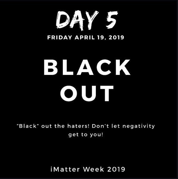 SwimBerkmar's tweet photo. BLOCK OUT THE HATE!!! IMATTER BLACKOUT 2019!🖤 https://t.co/zBkWNZOiPc