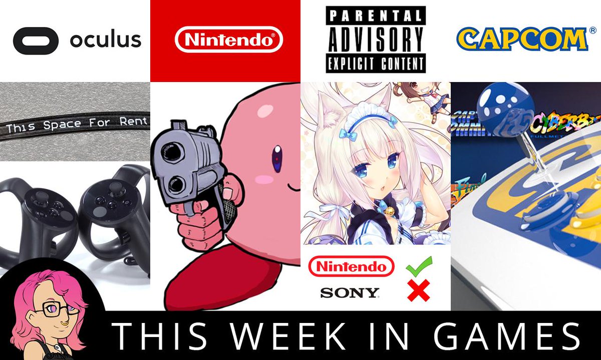 This week in games (13/4 - 19/4) a weekly twitter thread
New consoles coming, Oculus ships creepy messages and Sony's stance on sexual content
#gaming #gamingnews #thisweekingames
(Kirby image by <a href="/watermystic277/">Water</a>)