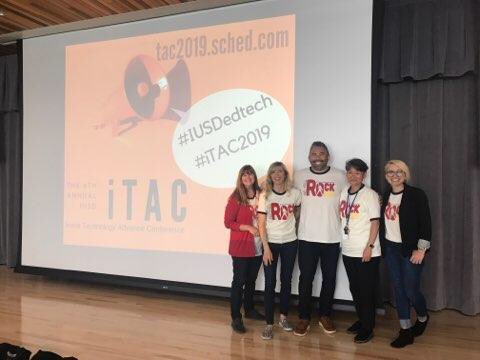 ShaneyBerzansky's tweet photo. Thank you to all who made it out to #iTAC2019! Such incredible sessions! Just another reminder of why I LOVE #iusd! And thank you to our swag donors! #LEGOed #CETPA https://t.co/ya8RbdykO6