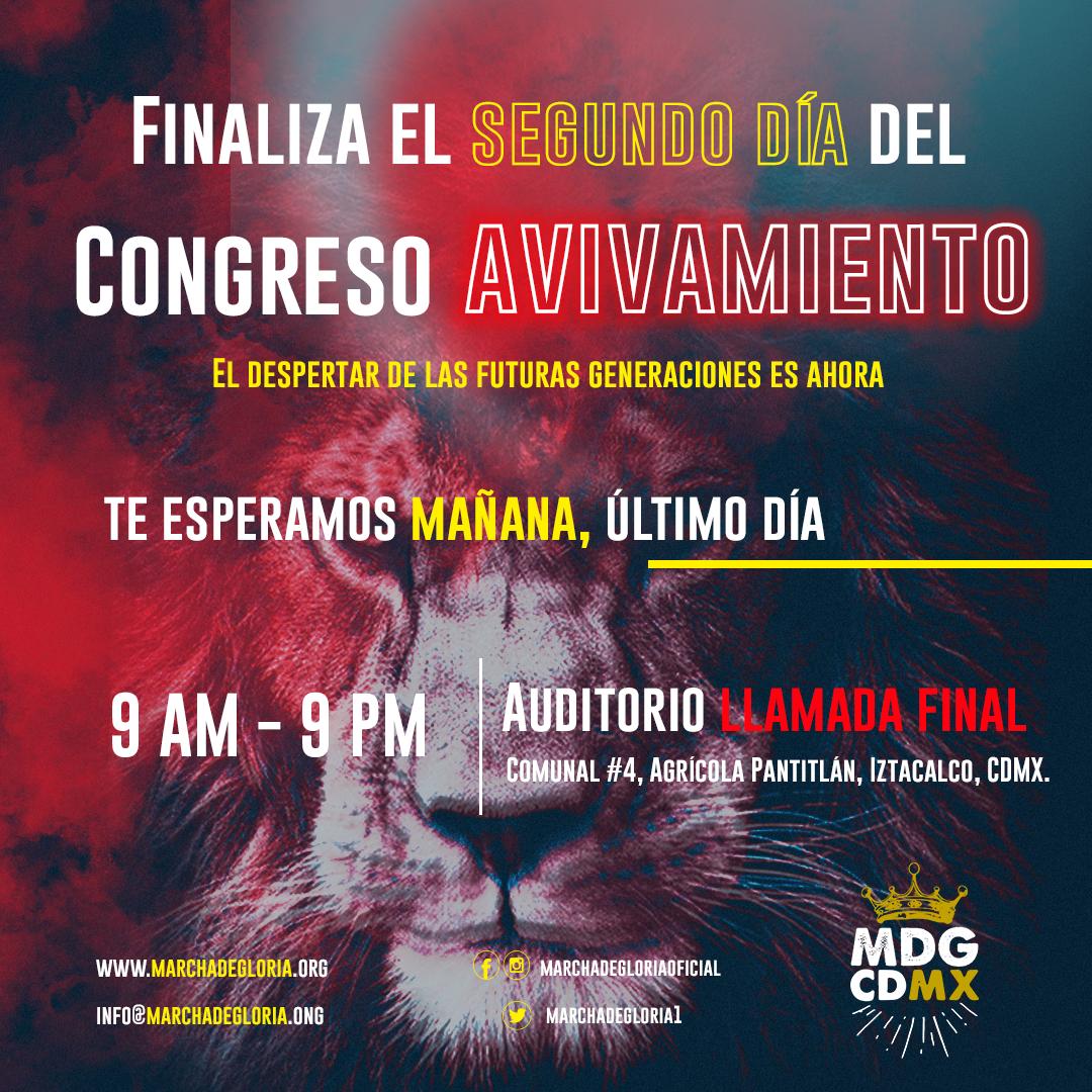 MarchadeGloria_'s tweet photo. Ha concluido el segundo día del Congreso avivamiento.
Esperamos que el nombre de Jesucristo se impregne en cada uno de sus corazones. https://t.co/zWCD3LZqyA