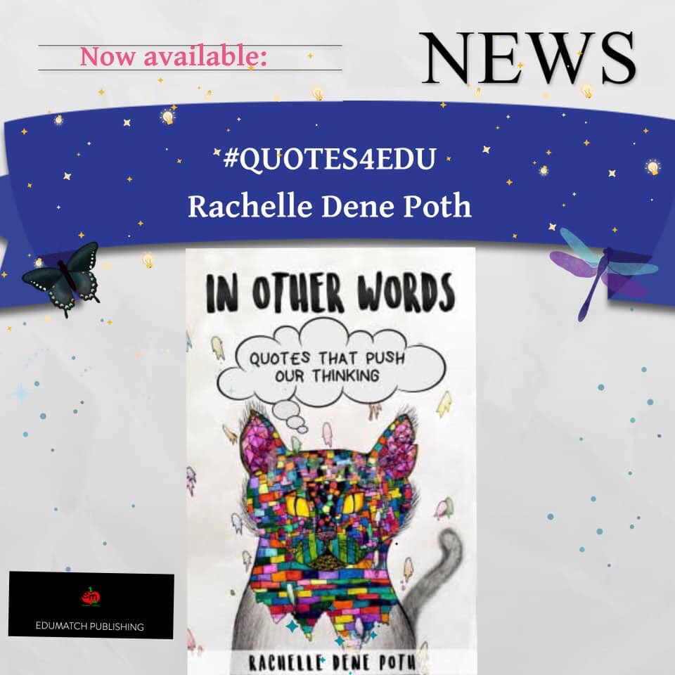 D4Griffin3's tweet photo. 😁 Please help me in congratulating my friend @Rdene915 on the release of her book 📖 In Other Words: Quotes That Push Our Thinking. 

I am honored to be a contributing author of this literary work. Here is a preview of my chapter that I hope will push your thinking. #edumatch https://t.co/NKfyHagXbV