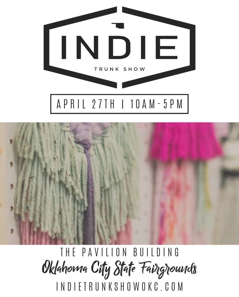 Shop local from over 170 artists, crafters, makers, and boutiques! #shopok #shopokc #shoplocalok #shoplocokc #keepitlocalok #indietrunkshow