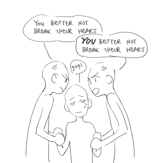 everyone's got the ship dynamics meme covered, but i still have something to contribute. it's the same thing i have to contribute to every fandom i enter. OT3s 