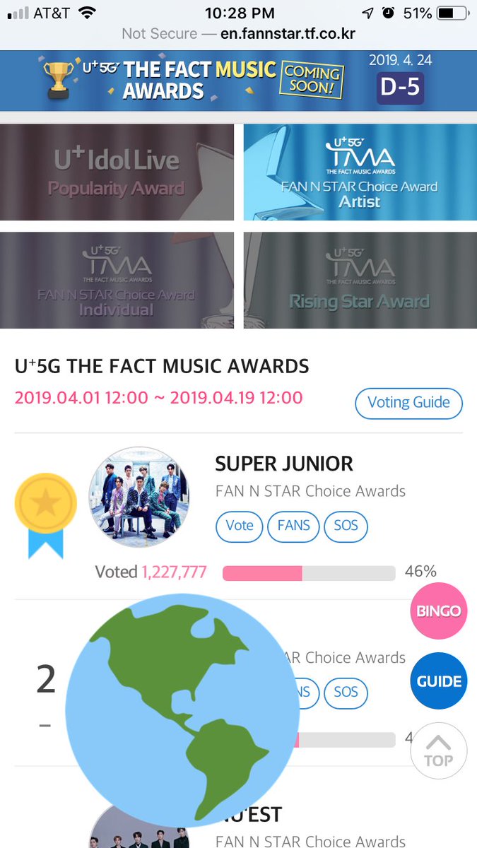 johnjaeristas's tweet photo. Come on #ELF! 30 minutes left! Let’s do this thing! #ELF_Unity #SUPERJUNIORonFANNSTAR #SUPERJUNIOR @SJofficial
Fannstar link: https://t.co/7pVzKAE3UC https://t.co/lUtDzxyk5M