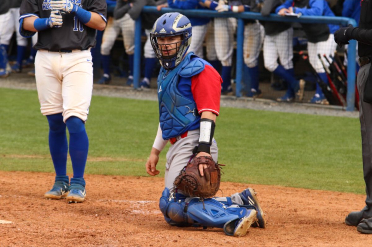 BullpenUWG's tweet photo. This man right here is an absolute UNIT!! A workhorse behind the dish @lanegriff10 has an absolute cannon for an arm. I recommend not trying to run on him. #cannon #bubba https://t.co/G0V2Gzv1ii