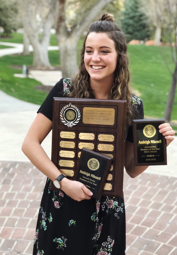 ChadeHig's tweet photo. PROUD BOYFRIEND MOMENT:
My wonderful girlfriend was just presented multiple awards for all of her hard work in the Communication department here at SUU, one of which was overall Comm Student Of The Year. I am so stoked for her and don’t know why she settled for me lol https://t.co/Fuze4lTNKJ