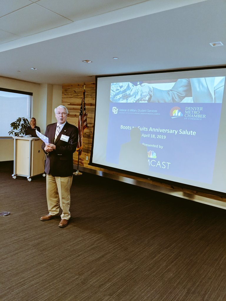 CohenClinicCO's tweet photo. Congratulations to all the Boots to Suits mentors and mentees at tonight's anniversary celebration with @CUDenverVeteran @DenChamber @ComcastMilitary #StudentVeterans #BootstoSuits https://t.co/IVHxsmqZwZ
